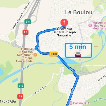 Appart Avec Chambre Lumineux Et Chaleureux Le Boulou Esterno foto